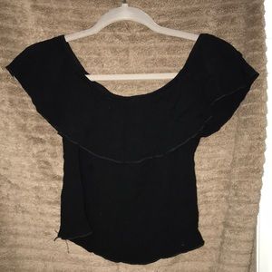 Black Off The Shoulders Top